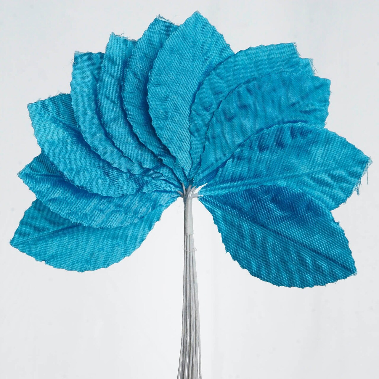 144PCS Silk Craft Leaves with Wire Stem – DIY Wedding Party Flower Decoration Supplies
